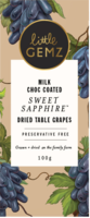 Sweet Sapphire Dried Table Grapes Milk Choc Coated 