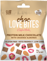Choc Love Bites Protein Milk Chocolate with Crushed Almonds 