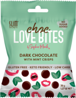 Choc Love Bites Dark Chocolate with Mint Crisps 