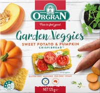 Crispibread Garden Veggies Sweet Potato & Pumpkin 125g