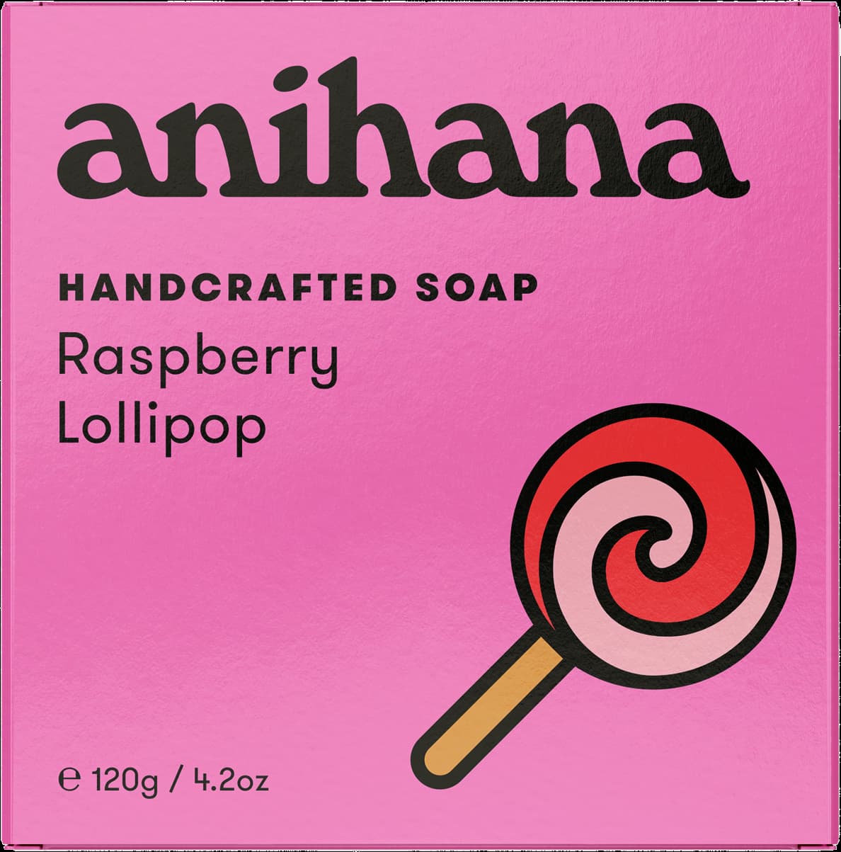 Anihana-soap-bar-raspberry-lollipop-120g