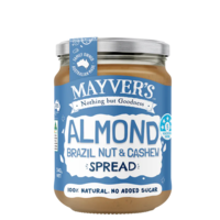 MAYVERS Almond Brazil Nuts & Cashew Spread 6x240g 