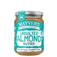 MAYVERS Unsalted Almond Butter 6x240g