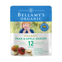 BELLAMYS Pear & Apple Snacks 