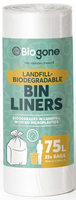 Bin Liner 75L (clear) 10 bags per roll 1pce