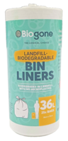 BIOGONE Bin Liner 36L (white) 25 bags per roll