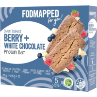 Oven Baked Berry & White Chocolate Bars w Protein 