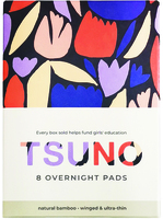 Natural Bamboo Overnight Pads - Winged & Ultra Thin