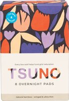 Natural Bamboo Overnight Pads - Winged & Ultra Thin