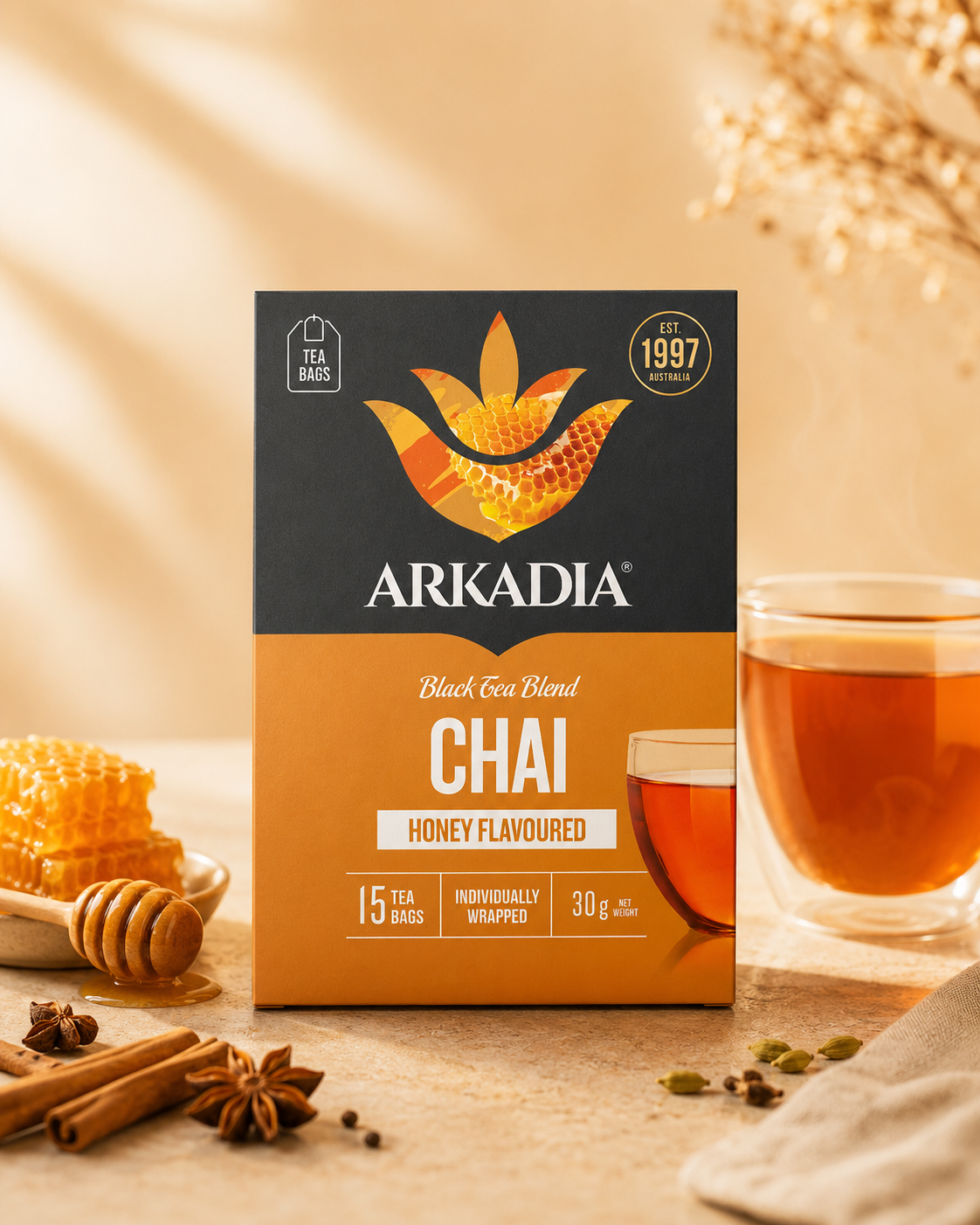 Ak35-arkadia_caf___style_chai_tea_bags_honey_15_bags_30g_-_aesthetic