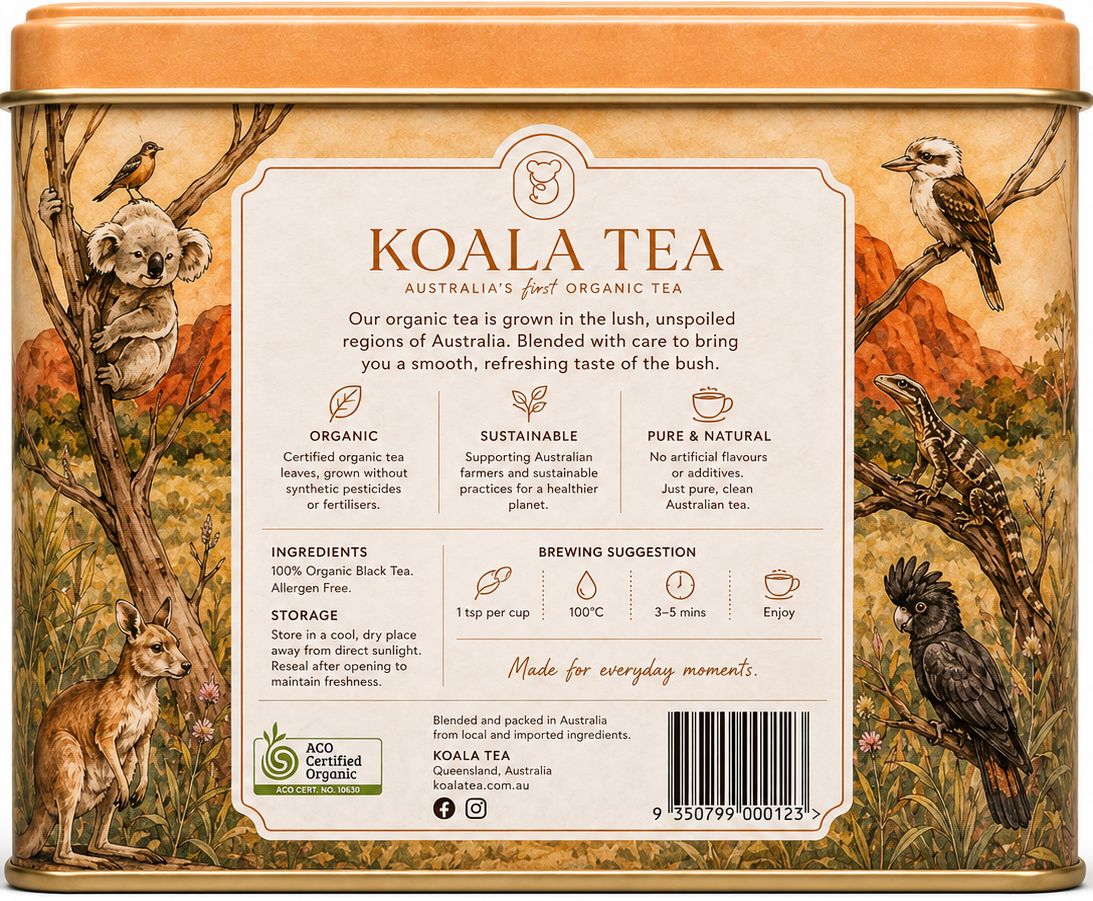 Kt14-6_koala_tea_tin_desert__orange_tin__25_bags_-_back