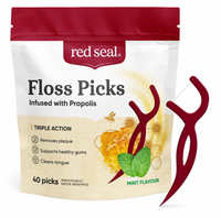 Floss Picks with Propolis