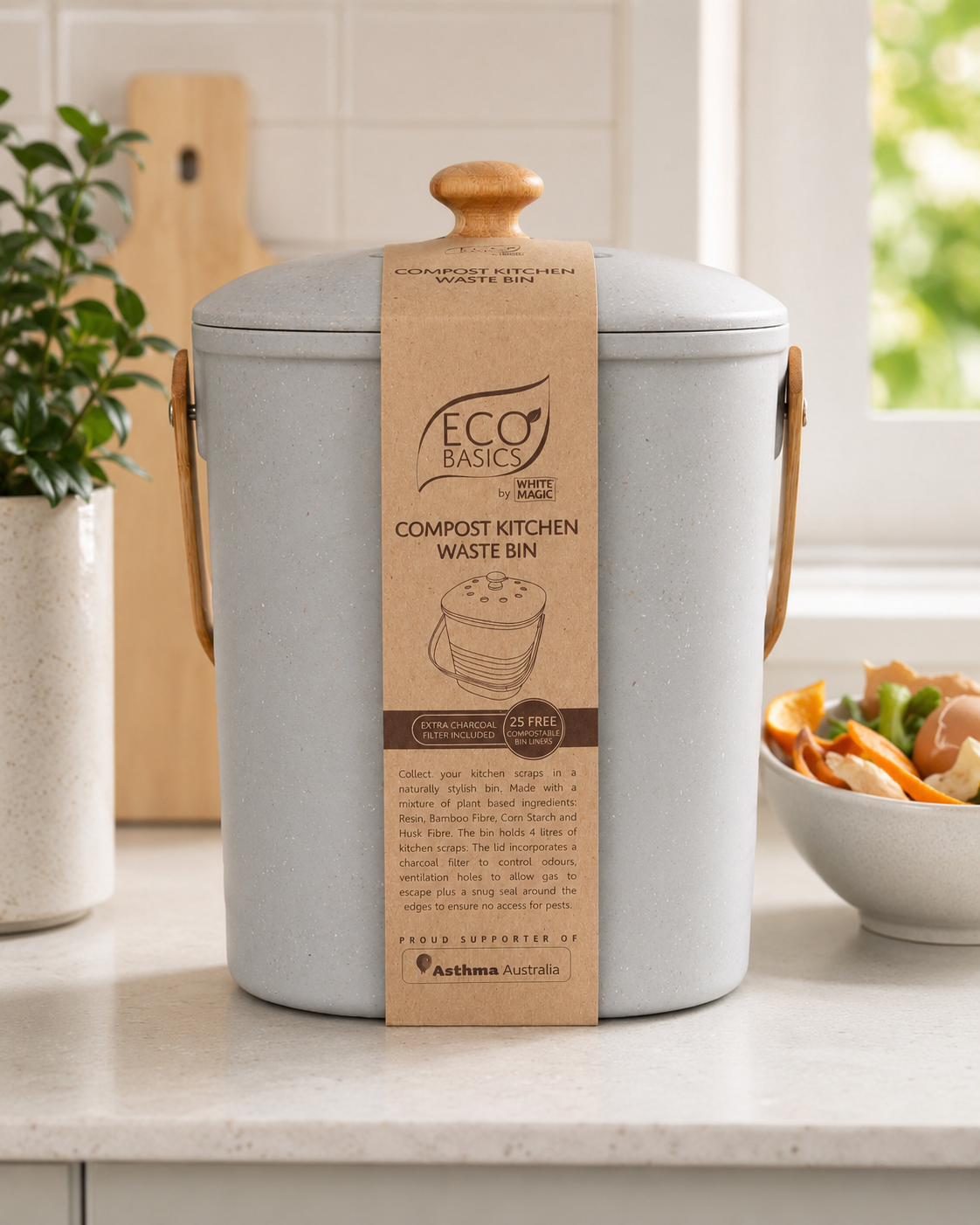 Wm116-6_white_magic_eco_basics_compost_kitchen_waste_bin_granite_1pce_-_aesthetic