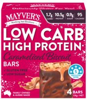 Low Carb High Protein Caramalised Biscuit Bars